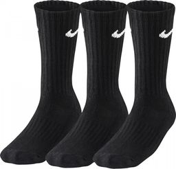  Nike Nike Value Cotton 3Pak skarpety wysokie 001 : Rozmiar - 42 - 46 (SX4508-001) - 10501_163797