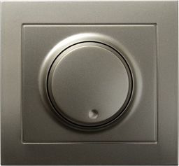 Ospel KIER Ściemniacz przyciskowo-obrotowy /żarowy i halogenowy/ satyna light ŁP-8W/45 - ŁP-8W/45
