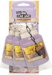 Yankee Candle Wiszący odświeżacz do samochodu Lemon Lavender 3szt. ()5038580069716