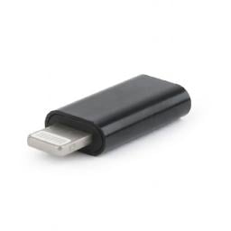 Adapter USB Gembird Lightning - USB-C Czarny  (A-USB-CF8PM-01)