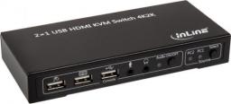 Przełącznik InLine InLine KVM Switch, 2-Fach HDMI 4K2K mit Audio