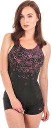 AquaWave Strój Kąpielowy Qarakuma Wmns Geometric Print/ Black/raspberry Sorbet r. XL