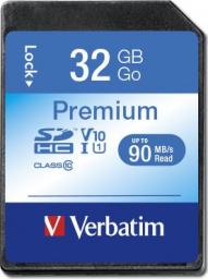Karta Verbatim Premium SDHC 32 GB Class 10 UHS-I/U1 V10 (43963)