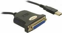Kabel USB Delock USB-A - DB-25 0.9 m Czarny (61330)