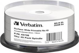  Verbatim BD-R 25 GB 6x 25 sztuk (43738)