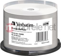 Verbatim CD-R 700 MB 52x 50 sztuk (43756)