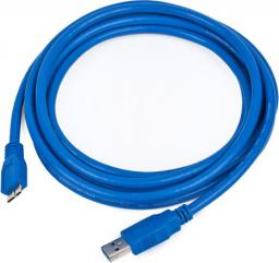 Kabel USB Gembird USB-A - micro-B 3 m Niebieski (CCPMUSB3AMBM10)