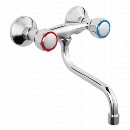 Bateria kuchenna Red Blue Basic BASIC-BAT.ZLEW.ŚCIENNA 2-UCH.CR. - C020103006