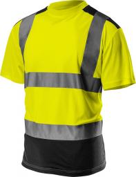  Neo T-shirt ostrzegawczy ciemny dół żółty rozmiar L (81-730-L)