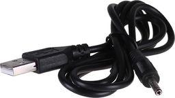 Kabel USB Akyga USB-A - DC 3.5 x 1.35 mm 0.8 m Czarny (AK-DC-03)