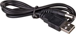 Kabel USB Akyga USB-A - DC 5.5 x 2.1 mm 0.8 m Czarny (AK-DC-01)