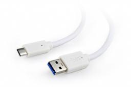 Kabel USB Gembird USB-A - USB-C 3 m Biały (CCP-USB3-AMCM-W-10)