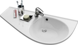 Umywalka Ravak Ravak Umywalka Avocado Comfort biała z otworem, lewa 95 x 53 cm Biały - XJ9L1100000