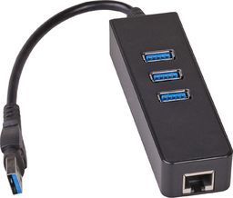 HUB USB Akyga 1x RJ-45  + 3x USB-A 3.0 (AK-AD-32)