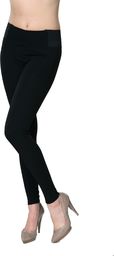 Italian fashion Legginsy damskie długie granatowe r. L