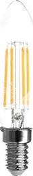 GTV Żarówka LED FILAMENT GTV świeczka C35 ciepła biała E14 4W 220-240V 50-60hz 360 stopni 400lm 35 mA LD-C35FL4-30 - LD-C35FL4-30