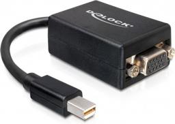 Adapter AV Delock DisplayPort Mini - D-Sub (VGA) czarny (65256)