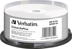  Verbatim BD-R DL 50 GB 6x 25 sztuk (43749)