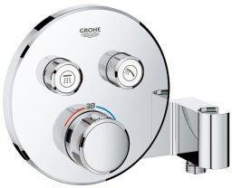 Bateria prysznicowa Grohe Grohtherm SmartControl Bateria prysznicowa podtynkowa termostatyczna do dwóch wyjść wody, ze zintegrowanym przyłączem i uchwytem prysznicowym Chrom - 29120000