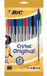  Bic Długopis Cristal Original pounch 10sztuk, mix