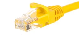 NetRack patchcord RJ45, osłonka zalewana, kat. 5e UTP, 15m żółty (BZPAT15UY)
