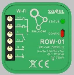  Zamel Odbiornik Wi-Fi Zamel dopuszkowy 1-kanałowy dwukierunkowy typ ROW-01 (SPL10000001)