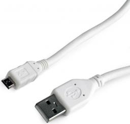 Kabel USB Gembird USB-A - 3 m Biały (CCP-mUSB2-AMBM-W-10)