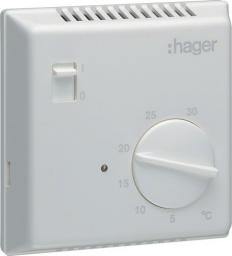 Hager Polo Termostat 230V 10A 5-30°C IP30 biały (EK051)