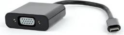Adapter USB Gembird USB-C - VGA Czarny  (AB-CM-VGAF-01)