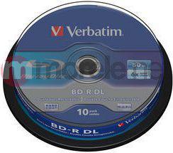  Verbatim BD-R DL 50 GB 6x 10 sztuk (43746)