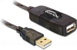 Kabel USB Delock USB-A - 15 m Czarny (82689)