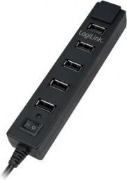 HUB USB LogiLink 7x USB-A 2.0 (UA0124)