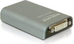 Adapter USB Delock USB - DVI Srebrny  (61787)