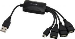 HUB USB Esperanza 1x miniUSB męski  + 3x USB-A 2.0 (E5905784768588(EA114))