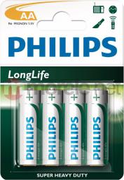  Philips Bateria LongLife AA / R6 4 szt.