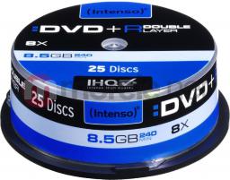  Intenso DVD+R DL 8.5 GB 8x 25 sztuk (4311144)