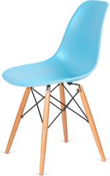 King Home Krzesło DSW Wood oceaniczny niebieski