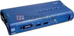 Przełącznik TRENDnet 4 PORT USB KVM SWITCH KIT (TK-409K) - Z010284