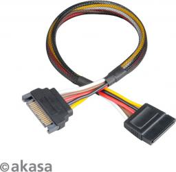  Akasa SATA 15-pin - SATA 15-pin, 0.3m, Wielokolorowy (AK-CBPW04-30)