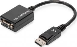 Adapter AV Digitus DisplayPort - D-Sub (VGA) czarny (AK-340403-001-S)
