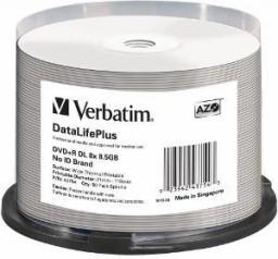  Verbatim DVD+R 8.5 GB 8x 50 sztuk (43754)