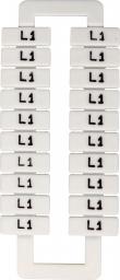 EM Group Oznacznik do złączek szynowych 2,5-70mm2 /L1/ biały 20szt. (43192)