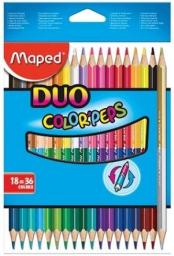  Maped Kredki Colorpeps Duo dwustronne 18=36 kolorów (829601)