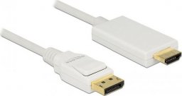 Kabel Delock DisplayPort - HDMI 2m biały (83818)
