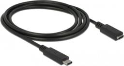 Kabel USB Delock USB-C - USB-C 1.5 m Czarny (85534)