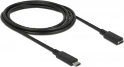 Kabel USB Delock USB-C - USB-C 2 m Czarny (85542)