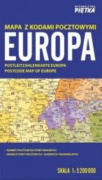  Europa Mapa z kodami pocztowymi 1:5 200 000