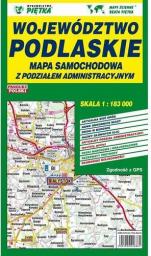  Mapa województwa podlaskiego - administracyjno-samochodowa 1:183 000