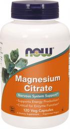 NOW Foods Magnesium Citrate 400mg 120 kapsułek