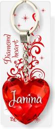 Breloczek Be Happy Brelok Serce Diamentowe - Janina (BEHA0060)